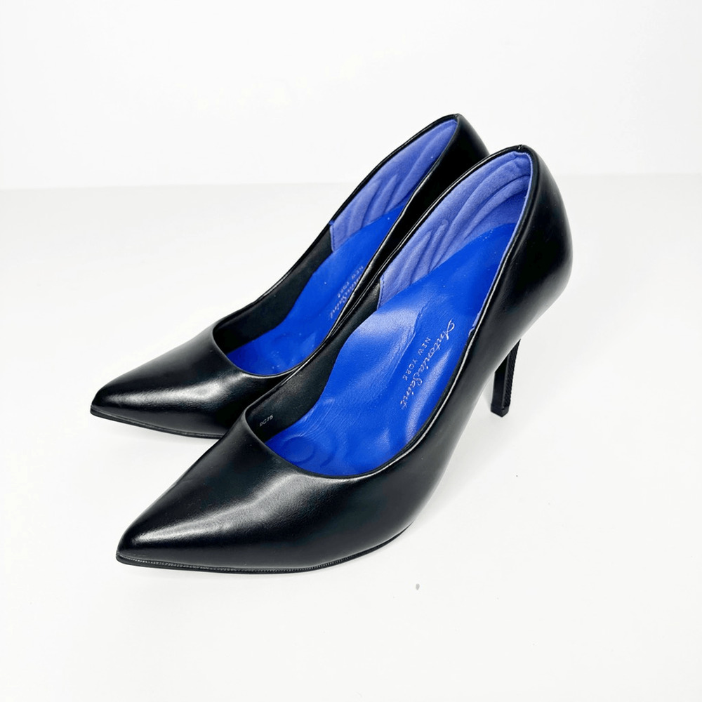 ANTONIA SAINT NY The All Occasion 78mm Heels Black Nappa Leather Womens 7